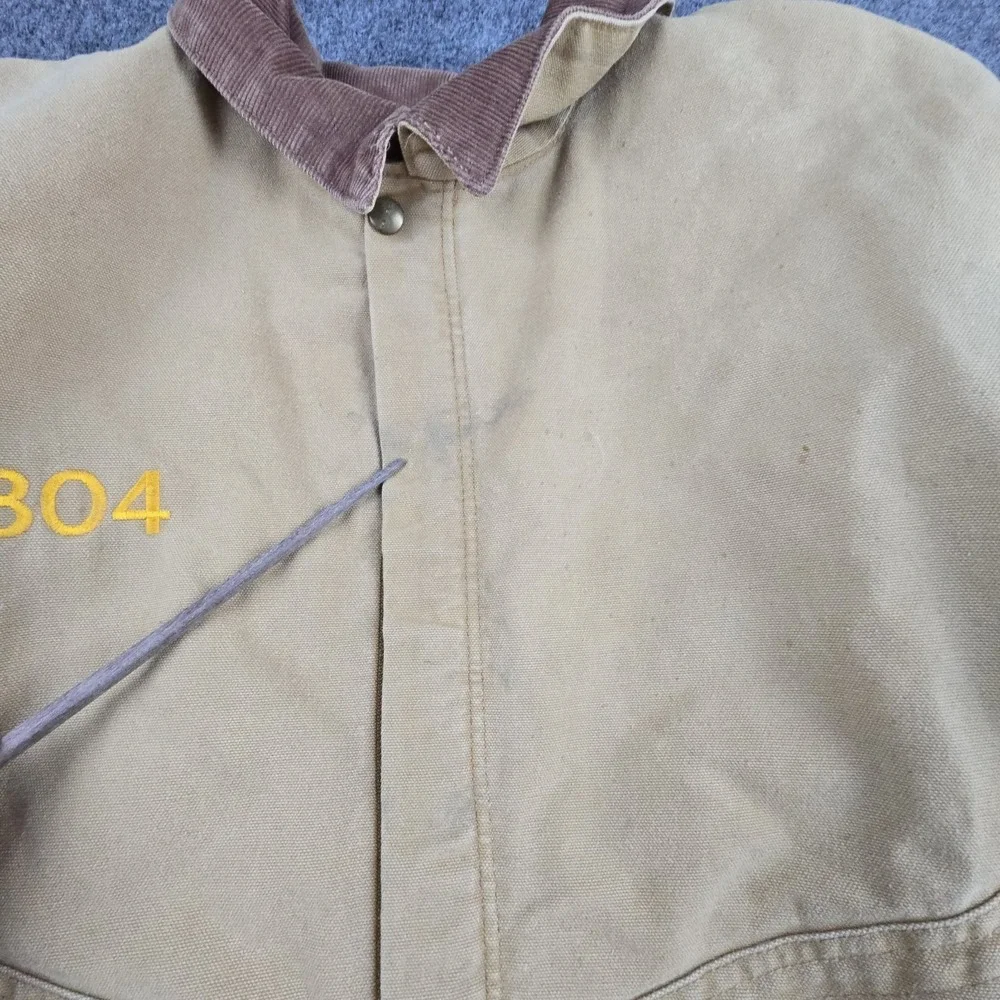 Vintage Carhartt Detroit Cropped Work Jacket Mens Brown Distressed‎ Ford Grail - Picture 4 of 11